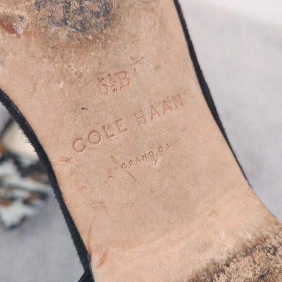 Cole Haan Grand OS Womens Size 6.5 Shoes Pointed Toe Flats Black Brown Slip On - Picture 2 of 11